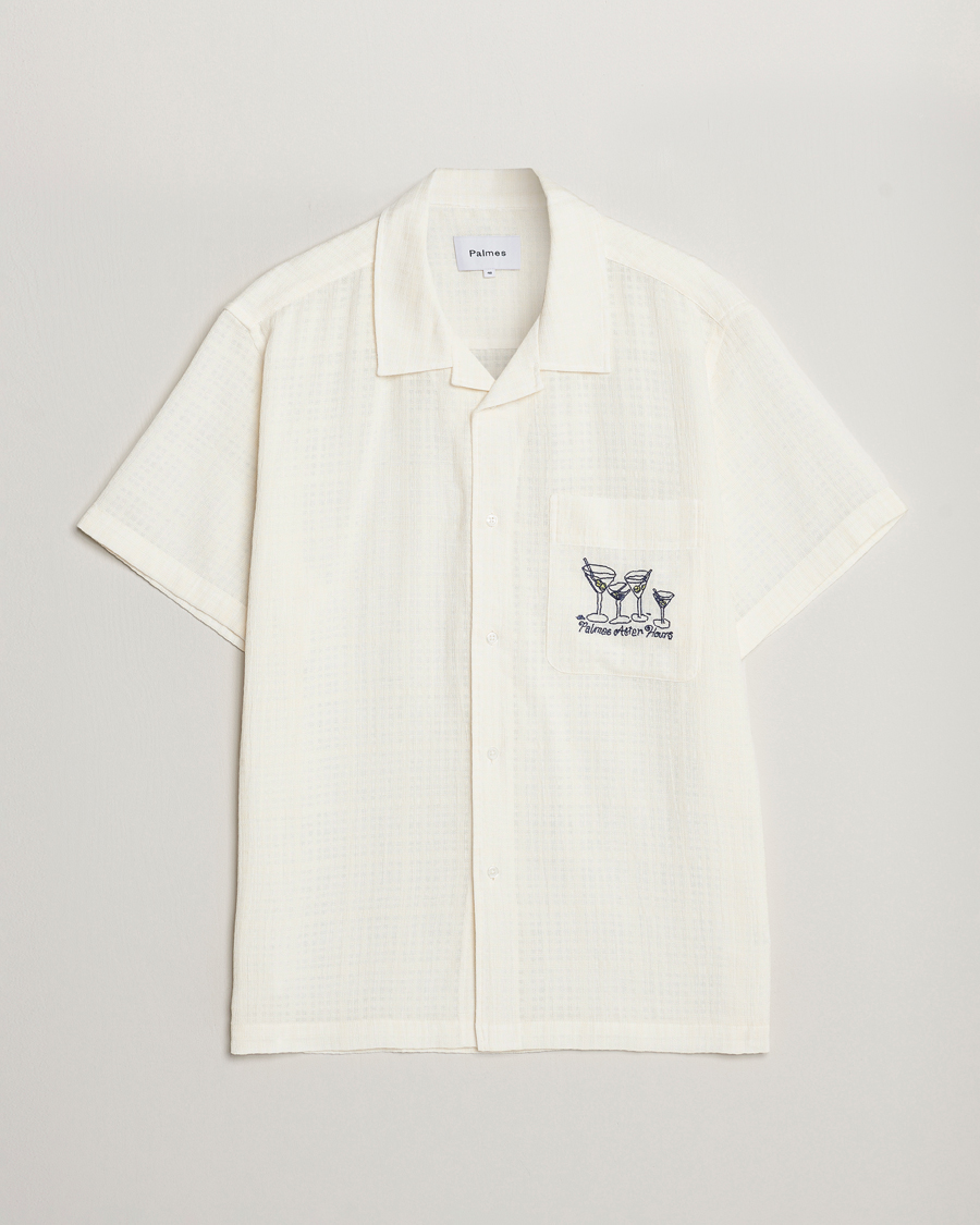 Mies | Kauluspaidat | Palmes | Martini Short Sleeve Shirt Off White
