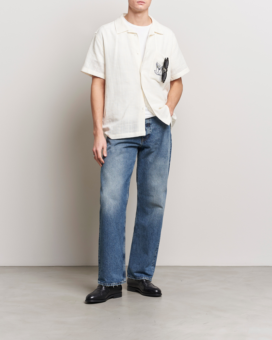 Mies | Kauluspaidat | Palmes | Martini Short Sleeve Shirt Off White