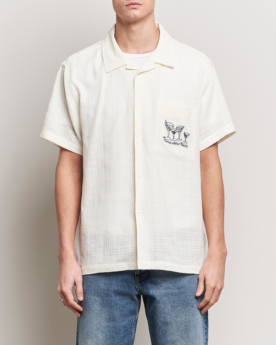 Mies | Kauluspaidat | Palmes | Martini Short Sleeve Shirt Off White