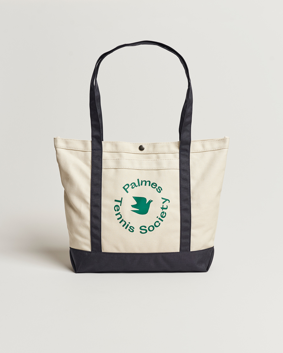 Mies | Palmes Society Tote Bag White/Navy | Palmes | Society Tote Bag White/Navy