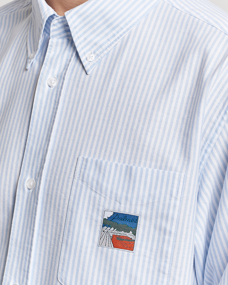 Mies | Kauluspaidat | Palmes | Deuce Oxford Shirt Light Blue Stripe