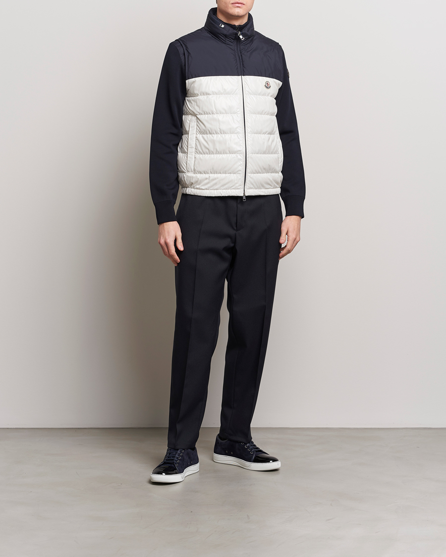 Mies | Takit | Moncler | Cerces Down Vest Off White/Navy