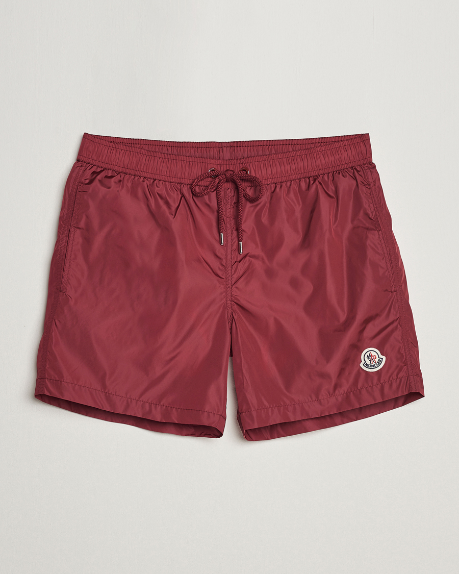 Mies | Uimahousut | Moncler | Nylon Swim Shorts Burgundy