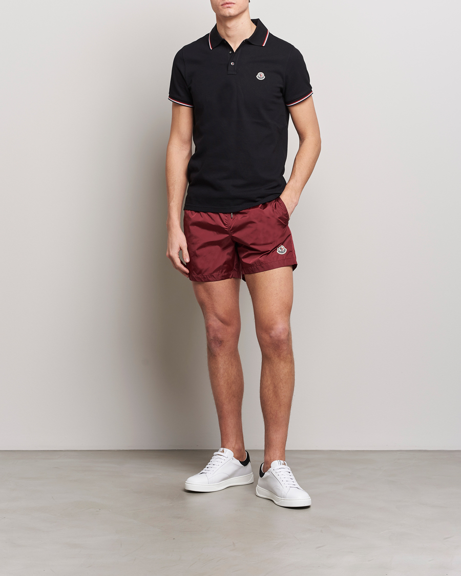 Mies | Uimahousut | Moncler | Nylon Swim Shorts Burgundy