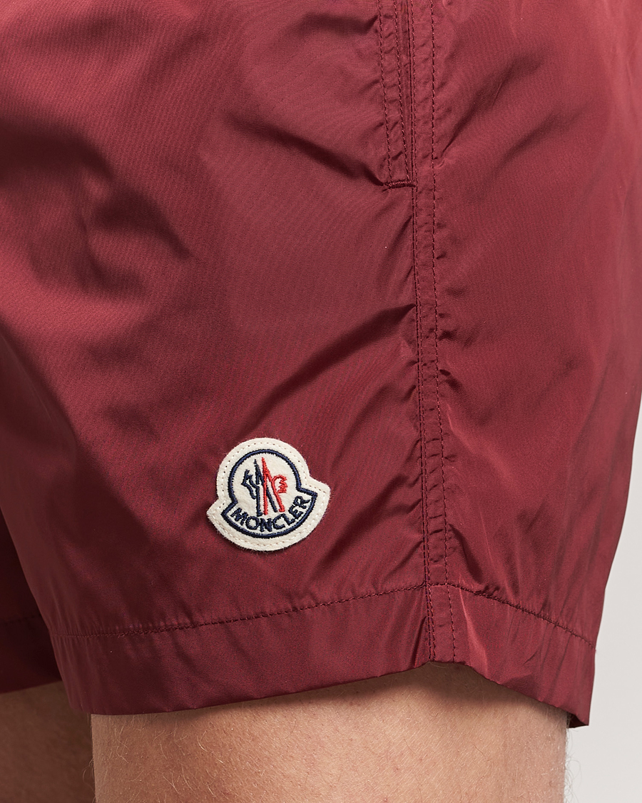 Mies | Uimahousut | Moncler | Nylon Swim Shorts Burgundy