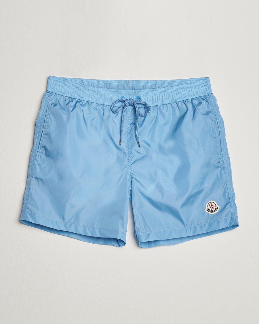 Mies | Uimahousut | Moncler | Nylon Swim Shorts Light Blue