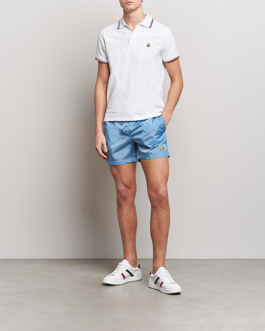 Mies | Uimahousut | Moncler | Nylon Swim Shorts Light Blue