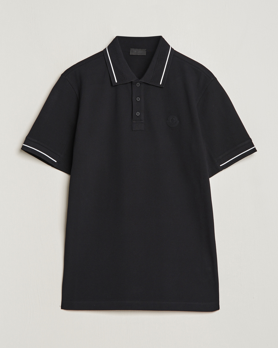 Mies | Pikeet | Moncler | Tonal Logo Polo Black