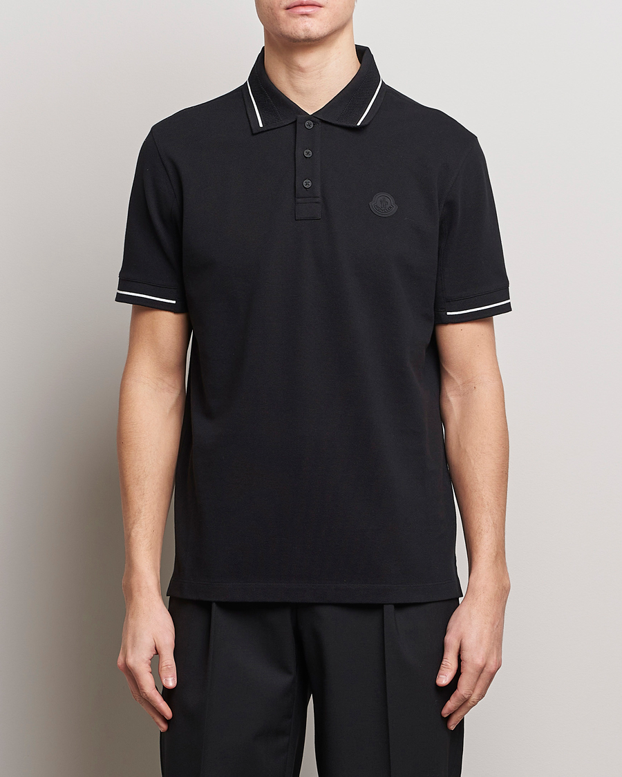 Mies | Pikeet | Moncler | Tonal Logo Polo Black