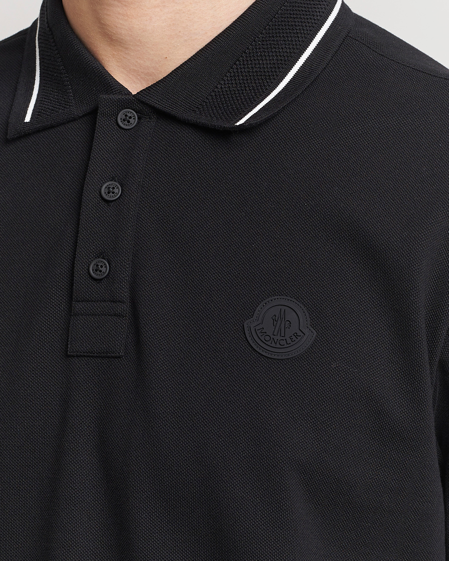 Mies | Pikeet | Moncler | Tonal Logo Polo Black