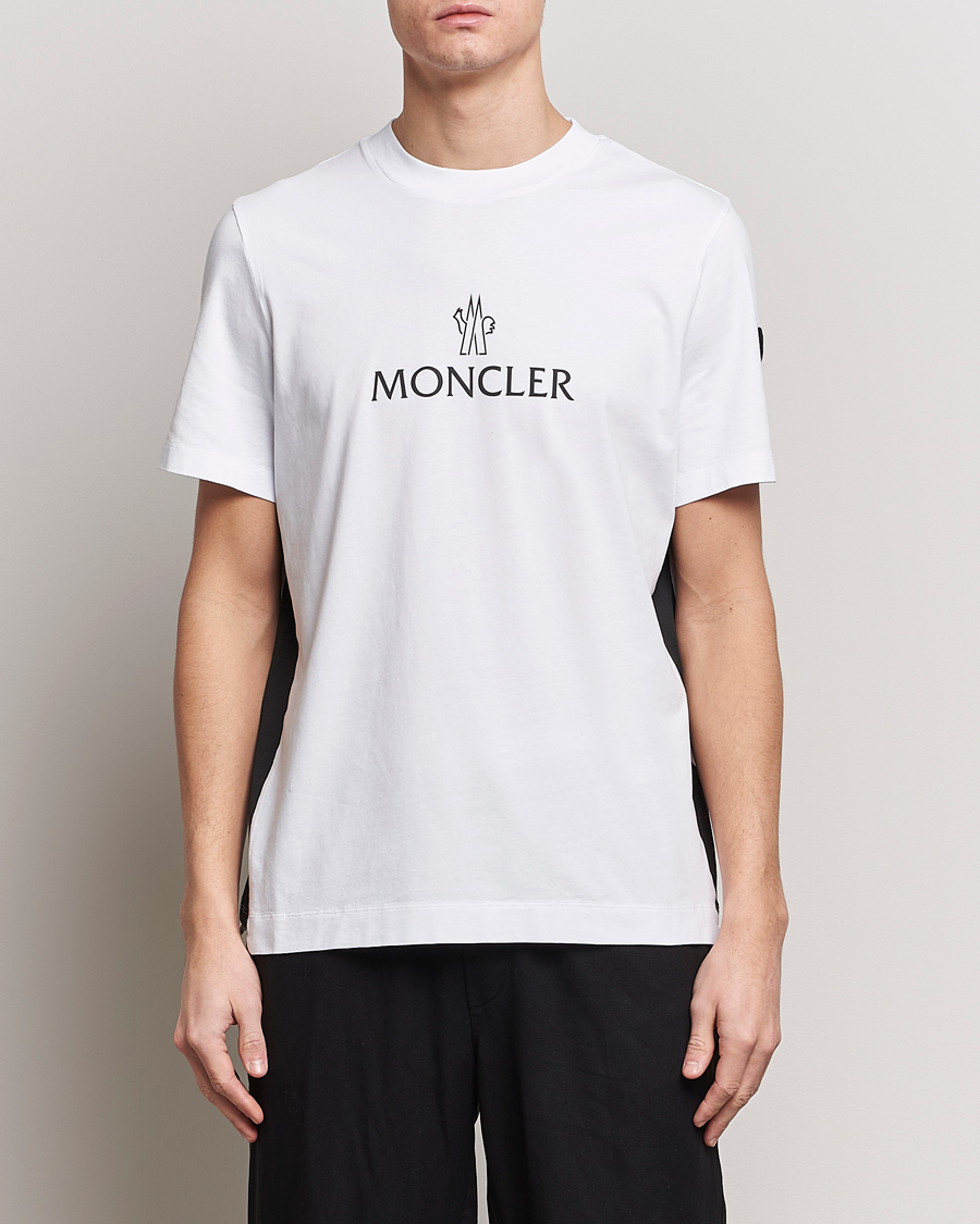 Mies |  | Moncler | Reflective Logo T-Shirt White