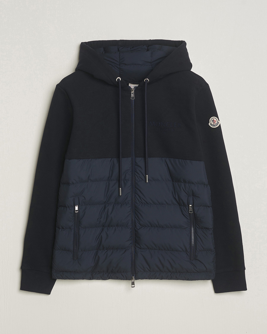Mies | Takit | Moncler | Down Panel Cardigan Jacket Navy