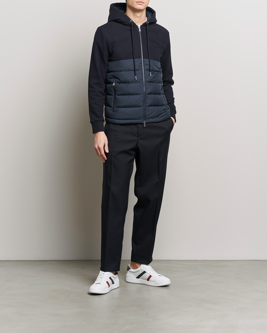 Mies | Takit | Moncler | Down Panel Cardigan Jacket Navy