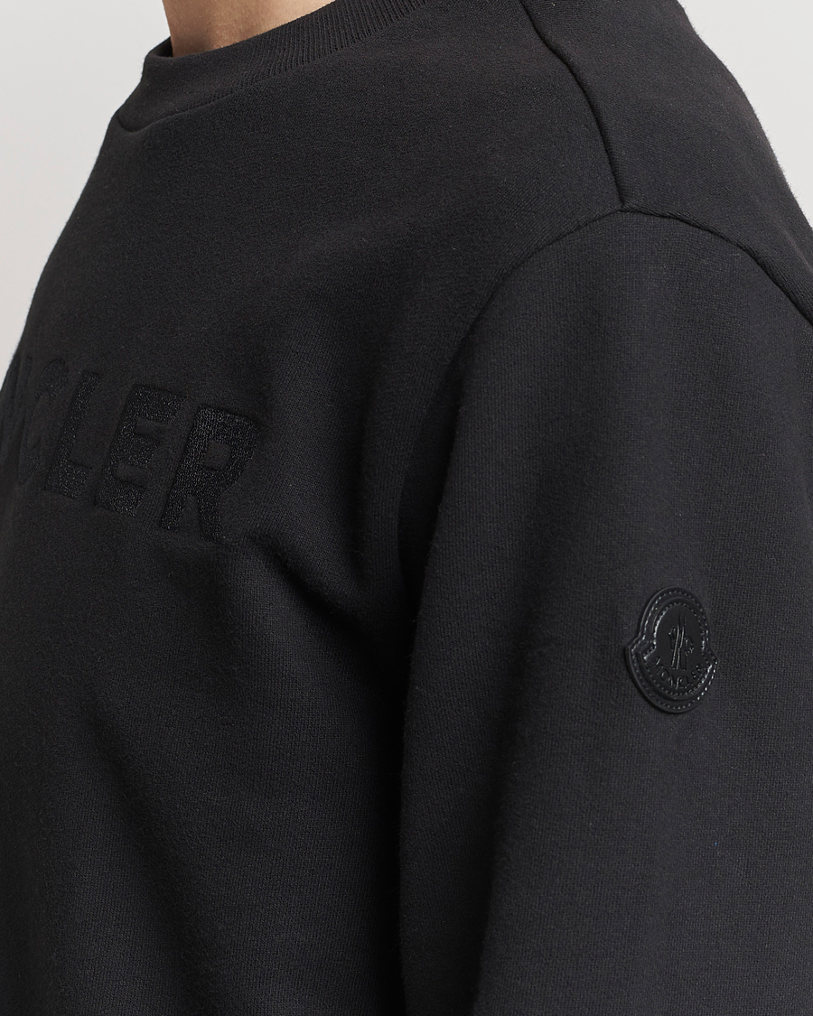 Mies | Puserot | Moncler | Simple Logo Sweatshirt Black