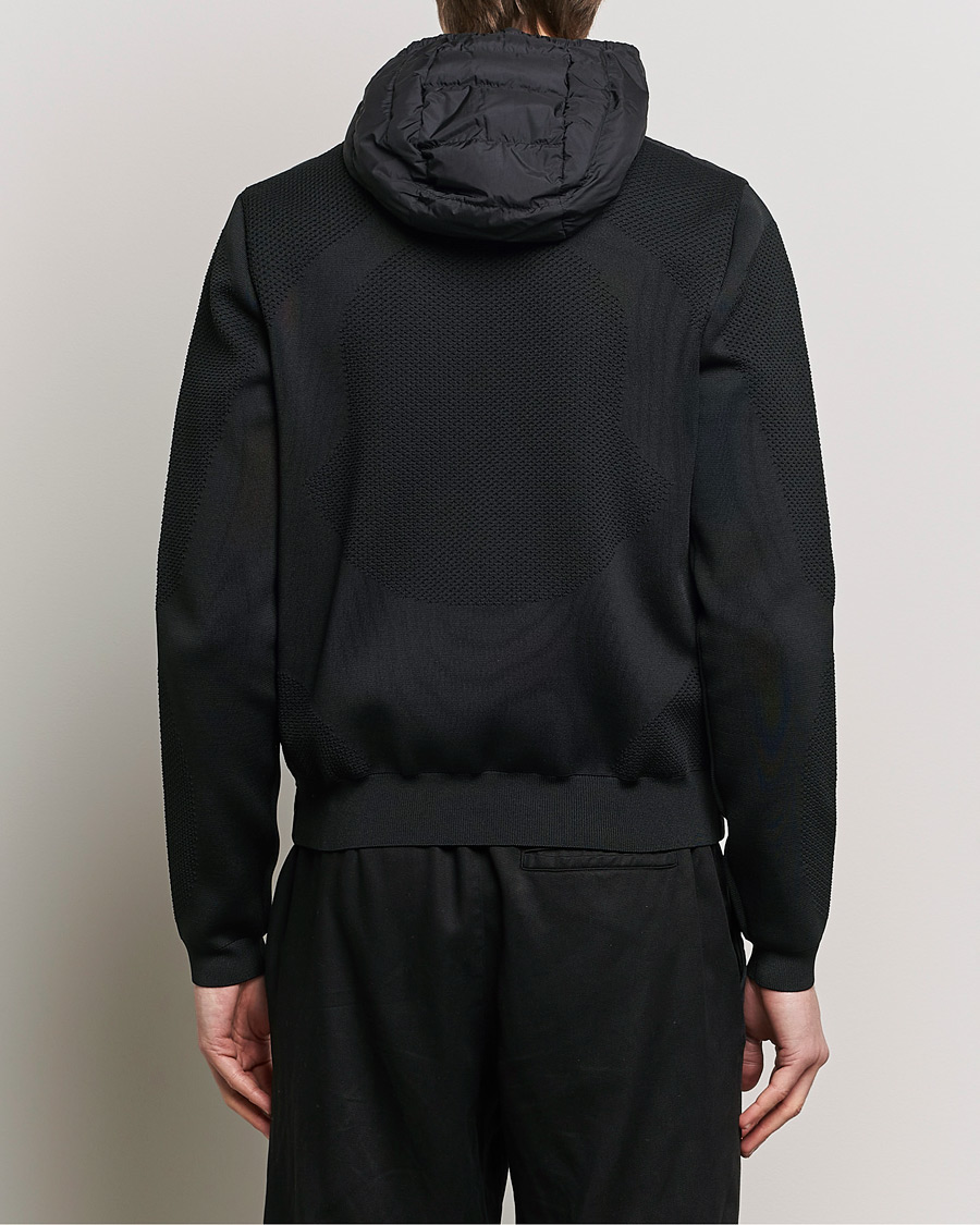Mies | Puserot | Moncler | Hooded Hybrid Zip Cardigan Black