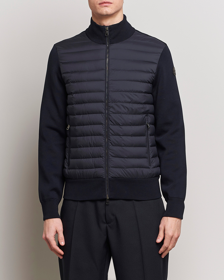 Mies | Puserot | Moncler | Light Hybrid Zip Jacket Navy