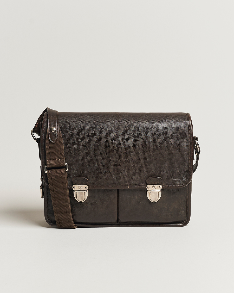 Mies | Louis Vuitton Pre-Owned Alexei Leather Messenger Bag Leather Brown | Louis Vuitton Pre-Owned | Alexei Leather Messenger Bag Leather Brown