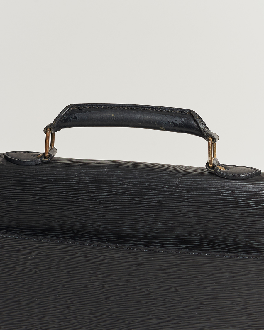 Mies | Louis Vuitton Pre-Owned Serviette Ambassadeur Epi Leather Breifcase Black | Louis Vuitton Pre-Owned | Serviette Ambassadeur Epi Leather Breifcase Black