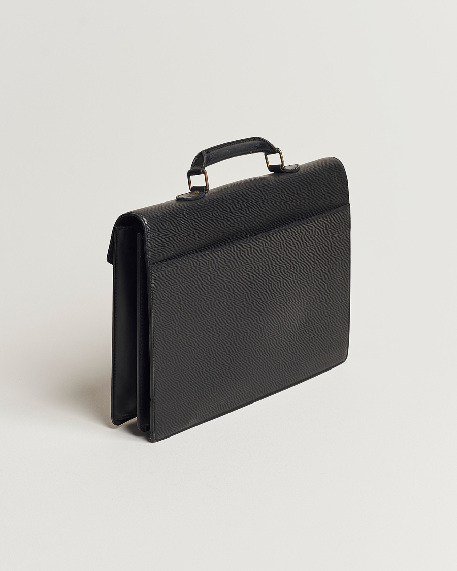 Mies | Louis Vuitton Pre-Owned Serviette Ambassadeur Epi Leather Breifcase Black | Louis Vuitton Pre-Owned | Serviette Ambassadeur Epi Leather Breifcase Black