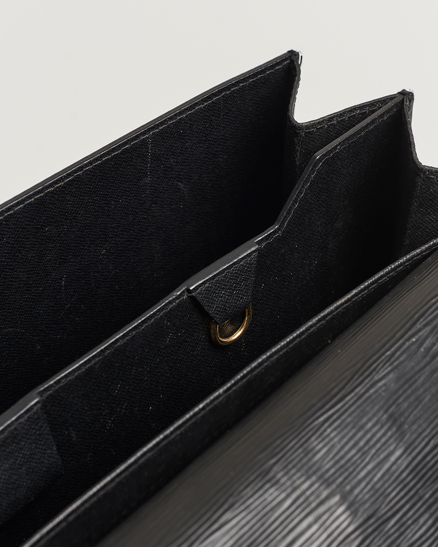 Mies | Louis Vuitton Pre-Owned Serviette Ambassadeur Epi Leather Breifcase Black | Louis Vuitton Pre-Owned | Serviette Ambassadeur Epi Leather Breifcase Black