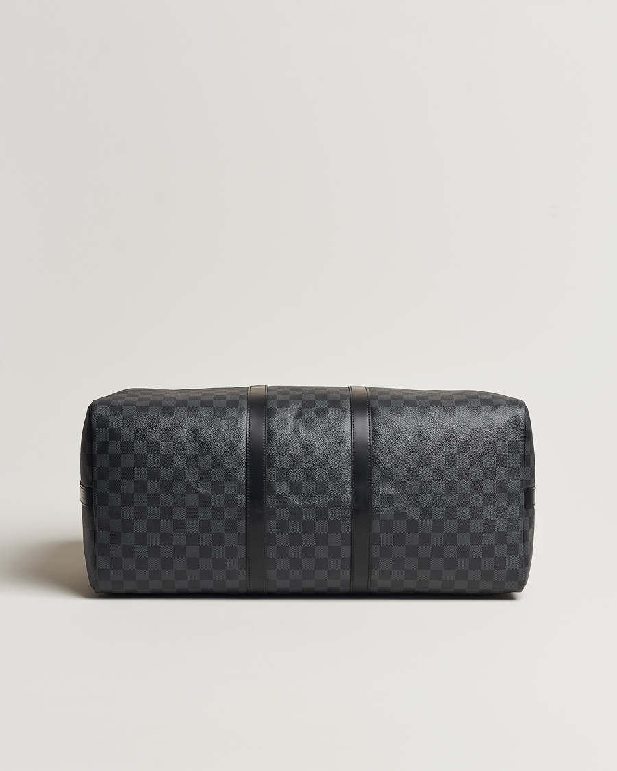 Mies | Louis Vuitton Pre-Owned Keepall Bandoulière 55 Damier Graphite | Louis Vuitton Pre-Owned | Keepall Bandoulière 55 Damier Graphite