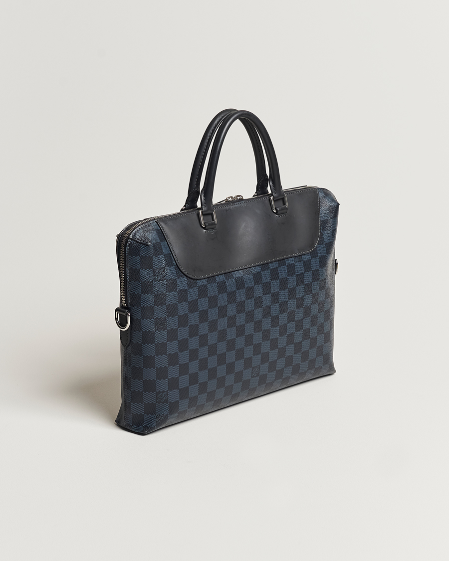 Mies | Louis Vuitton Pre-Owned Porte-Documents Jour Briefcase Damier Navy | Louis Vuitton Pre-Owned | Porte-Documents Jour Briefcase Damier Navy