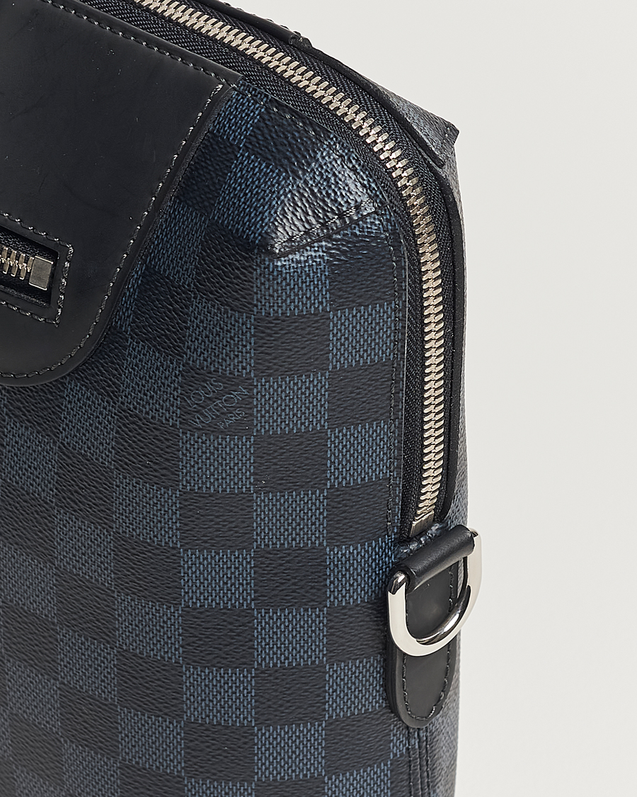 Mies | Louis Vuitton Pre-Owned Porte-Documents Jour Briefcase Damier Navy | Louis Vuitton Pre-Owned | Porte-Documents Jour Briefcase Damier Navy