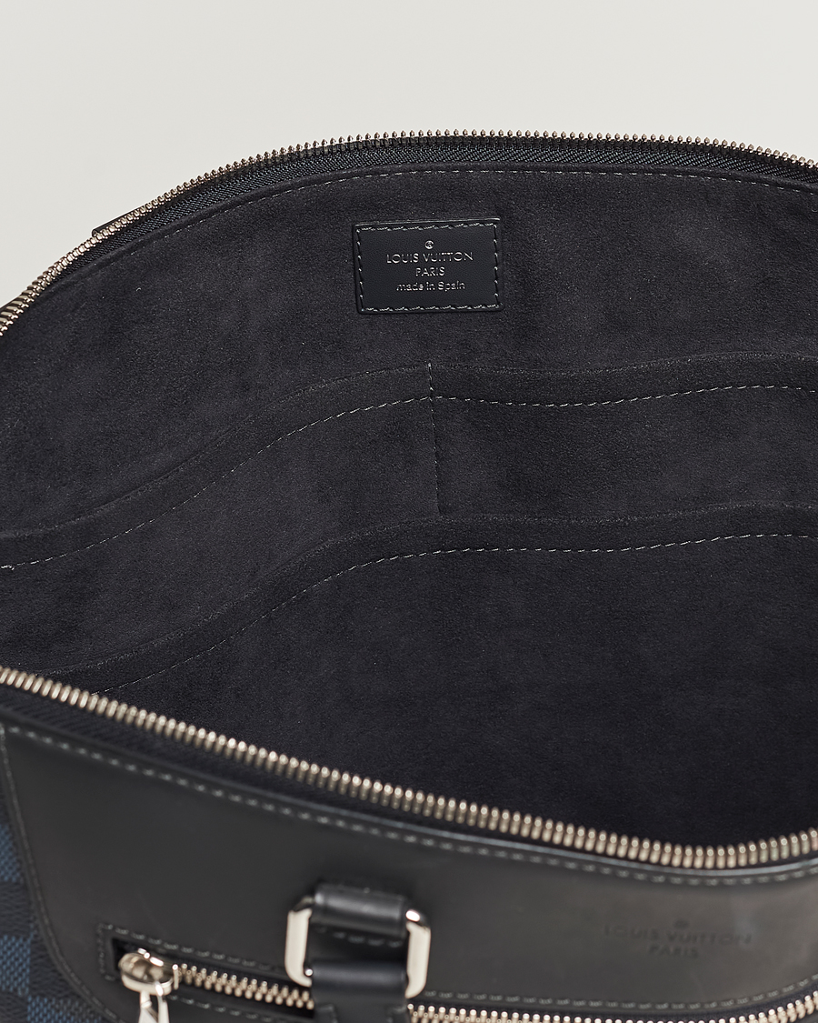 Mies | Louis Vuitton Pre-Owned Porte-Documents Jour Briefcase Damier Navy | Louis Vuitton Pre-Owned | Porte-Documents Jour Briefcase Damier Navy