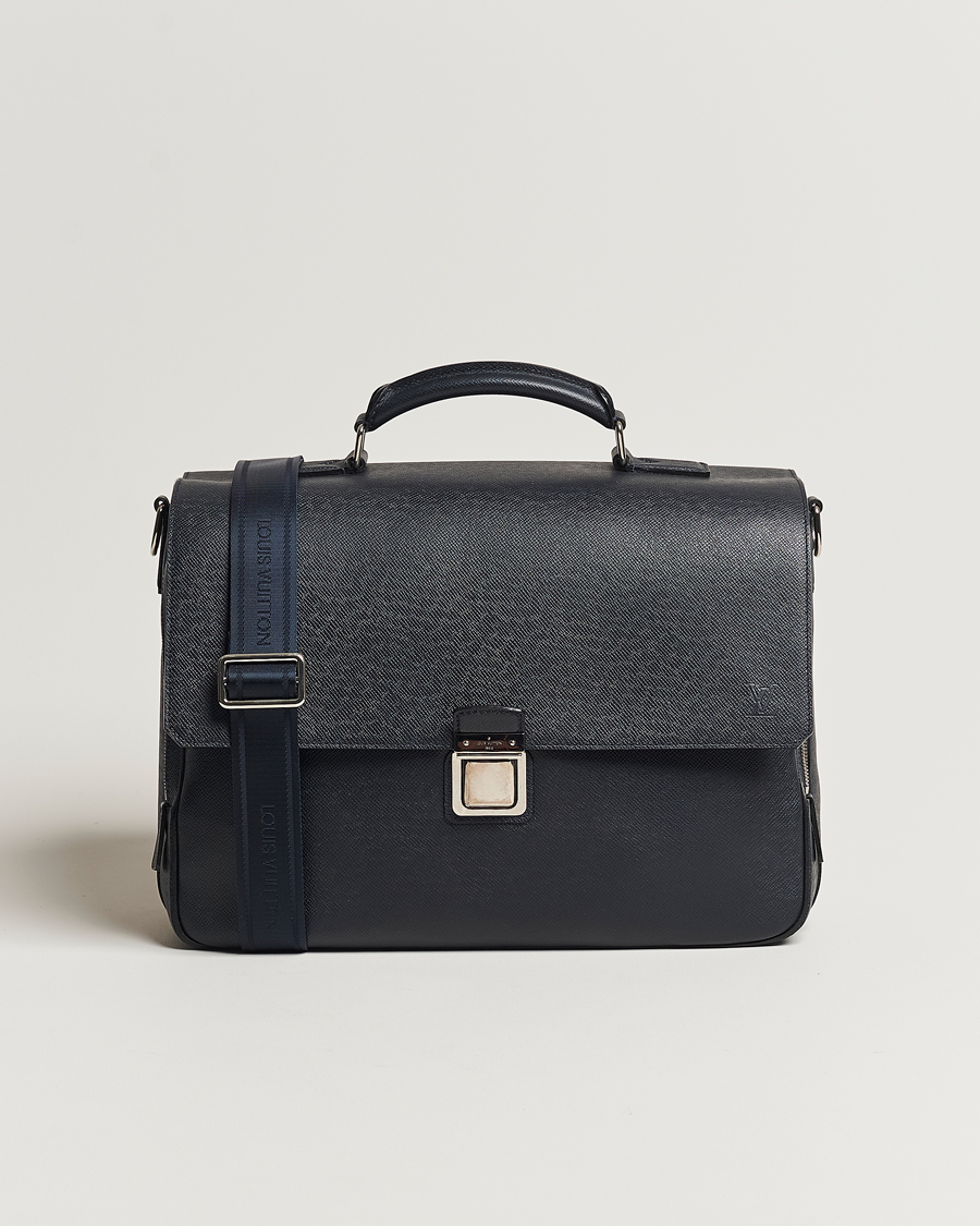 Mies | Louis Vuitton Pre-Owned Vassili Briefcase Navy | Louis Vuitton Pre-Owned | Vassili Briefcase Navy