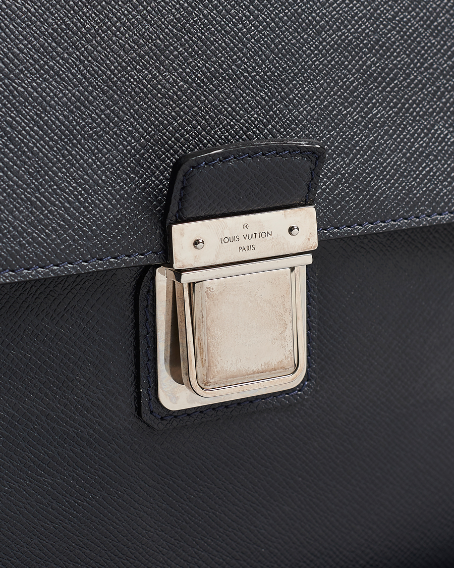 Mies | Louis Vuitton Pre-Owned Vassili Briefcase Navy | Louis Vuitton Pre-Owned | Vassili Briefcase Navy