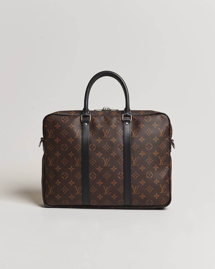 Mies | Louis Vuitton Pre-Owned Porte-Documents Voyage Briefcase Monogram Macassar | Louis Vuitton Pre-Owned | Porte-Documents Voyage Briefcase Monogram Macassar
