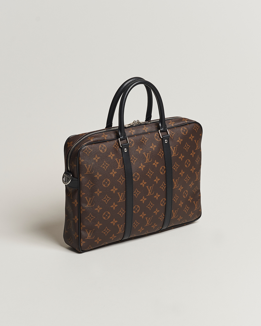 Mies | Louis Vuitton Pre-Owned Porte-Documents Voyage Briefcase Monogram Macassar | Louis Vuitton Pre-Owned | Porte-Documents Voyage Briefcase Monogram Macassar