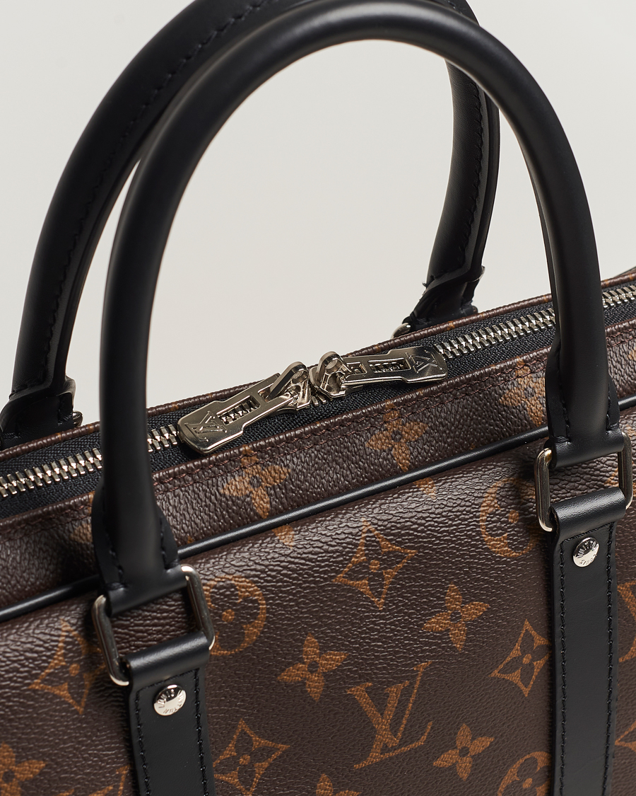 Mies | Louis Vuitton Pre-Owned Porte-Documents Voyage Briefcase Monogram Macassar | Louis Vuitton Pre-Owned | Porte-Documents Voyage Briefcase Monogram Macassar