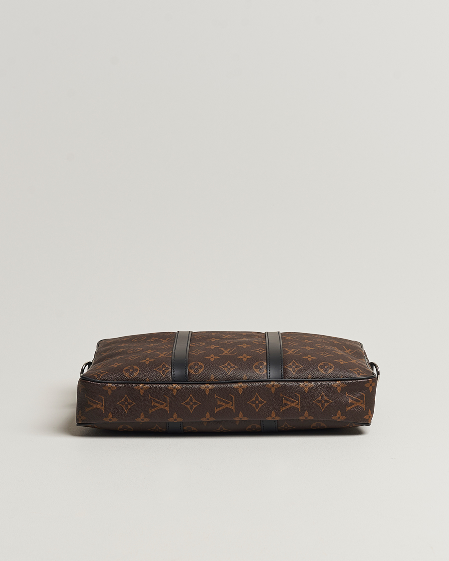 Mies | Louis Vuitton Pre-Owned Porte-Documents Voyage Briefcase Monogram Macassar | Louis Vuitton Pre-Owned | Porte-Documents Voyage Briefcase Monogram Macassar