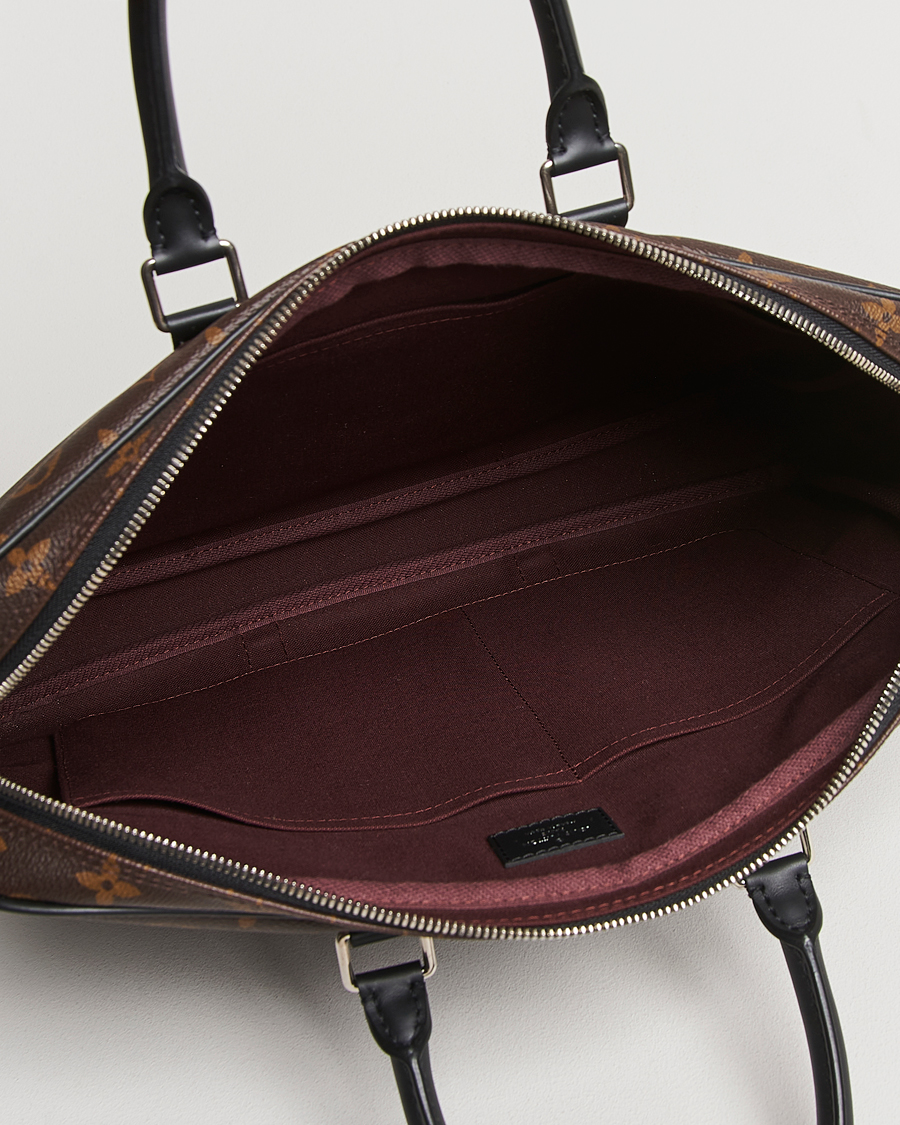 Mies | Louis Vuitton Pre-Owned Porte-Documents Voyage Briefcase Monogram Macassar | Louis Vuitton Pre-Owned | Porte-Documents Voyage Briefcase Monogram Macassar