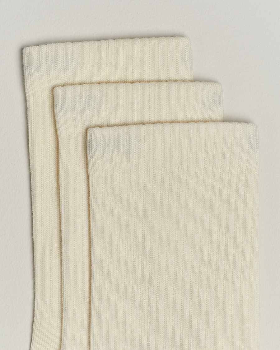 Mies |  | Sweyd | 3-Pack Crew Cotton Socks White