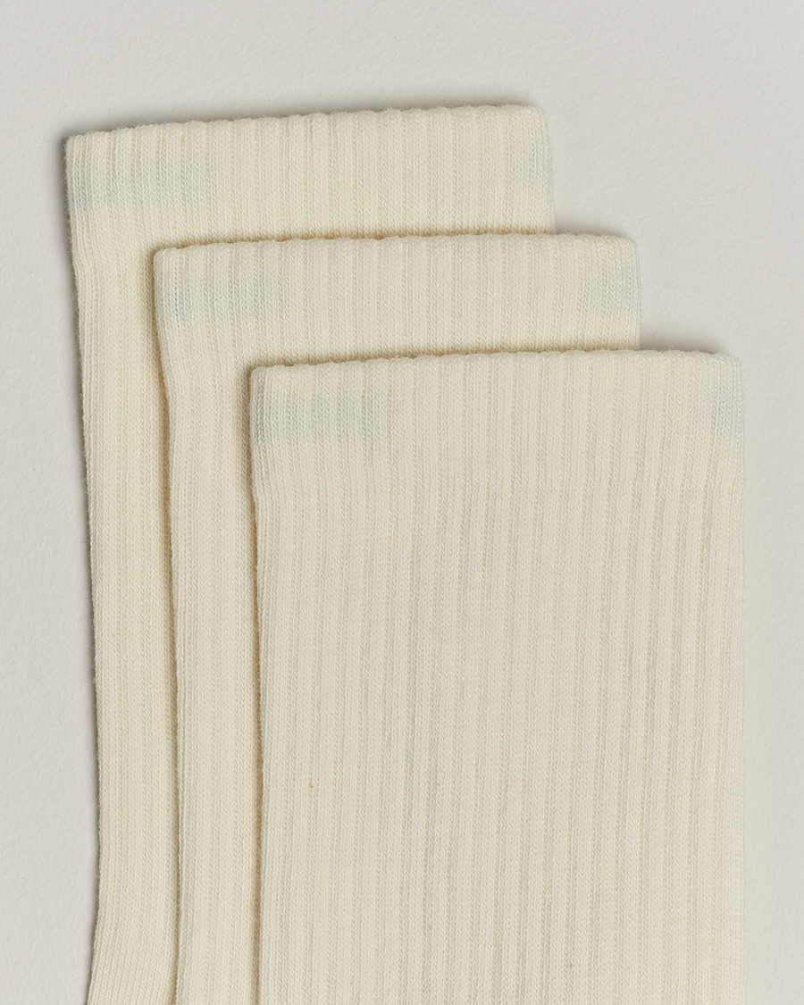 Mies | Alusvaatteet | Sweyd | 3-Pack Crew Cotton Socks White