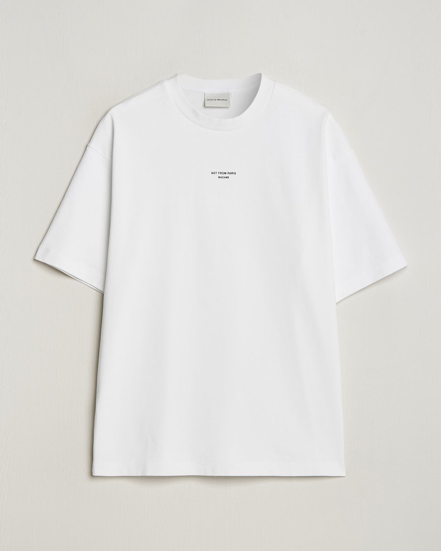 Mies | T-paidat | Drôle de Monsieur | Classic NFPM T-Shirt White