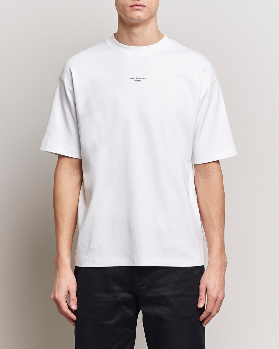 Mies | T-paidat | Drôle de Monsieur | Classic NFPM T-Shirt White