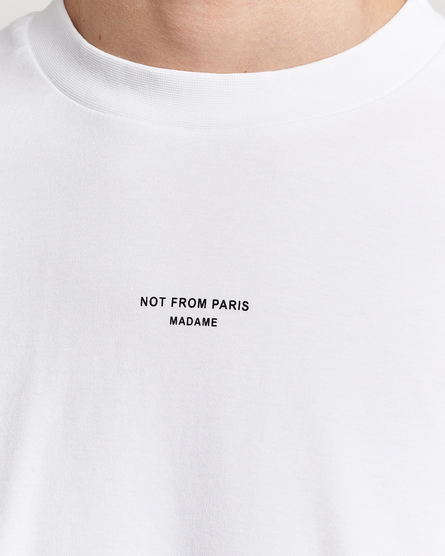 Mies | T-paidat | Drôle de Monsieur | Classic NFPM T-Shirt White