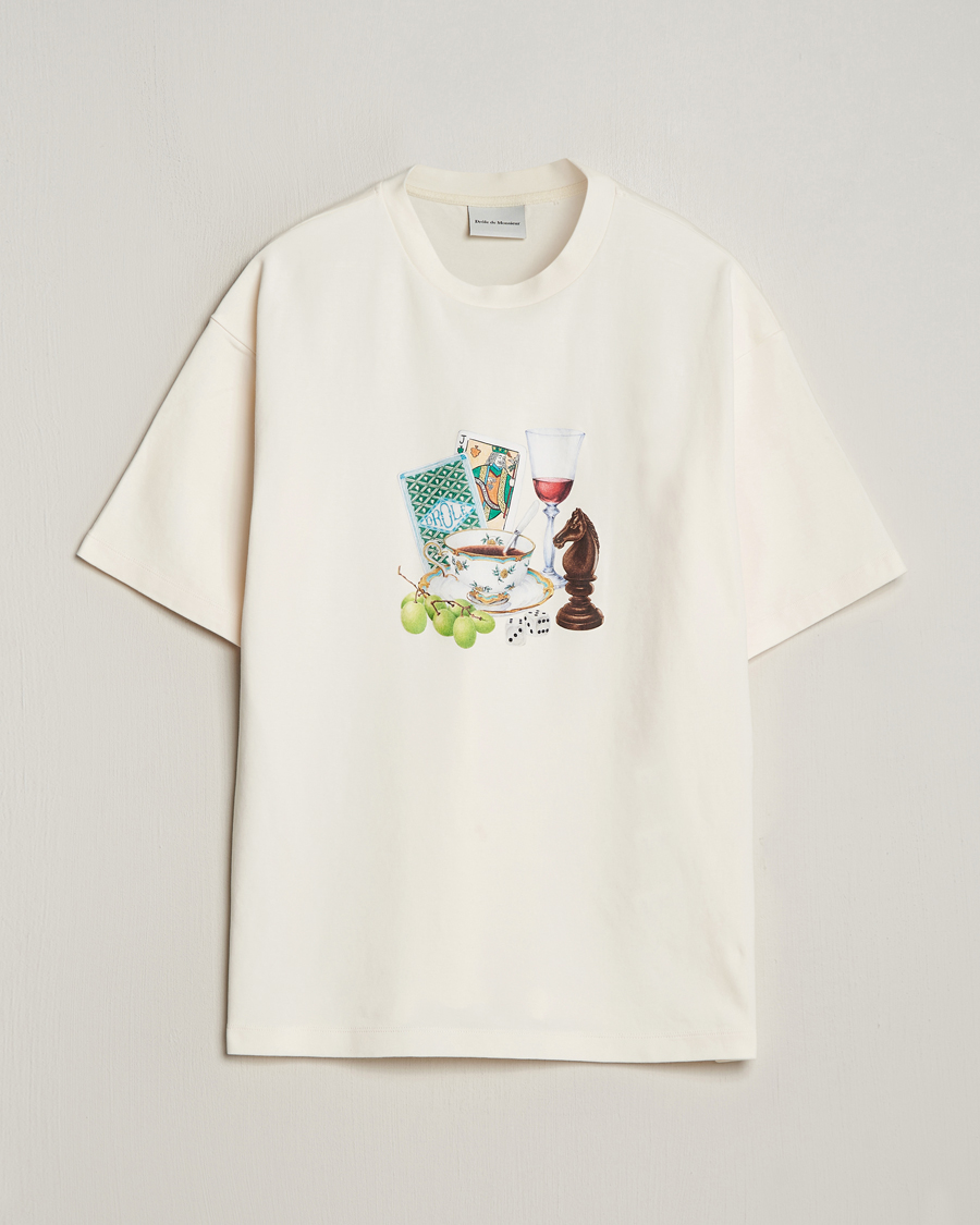 Mies | T-paidat | Drôle de Monsieur | Apres Midi T-Shirt Cream