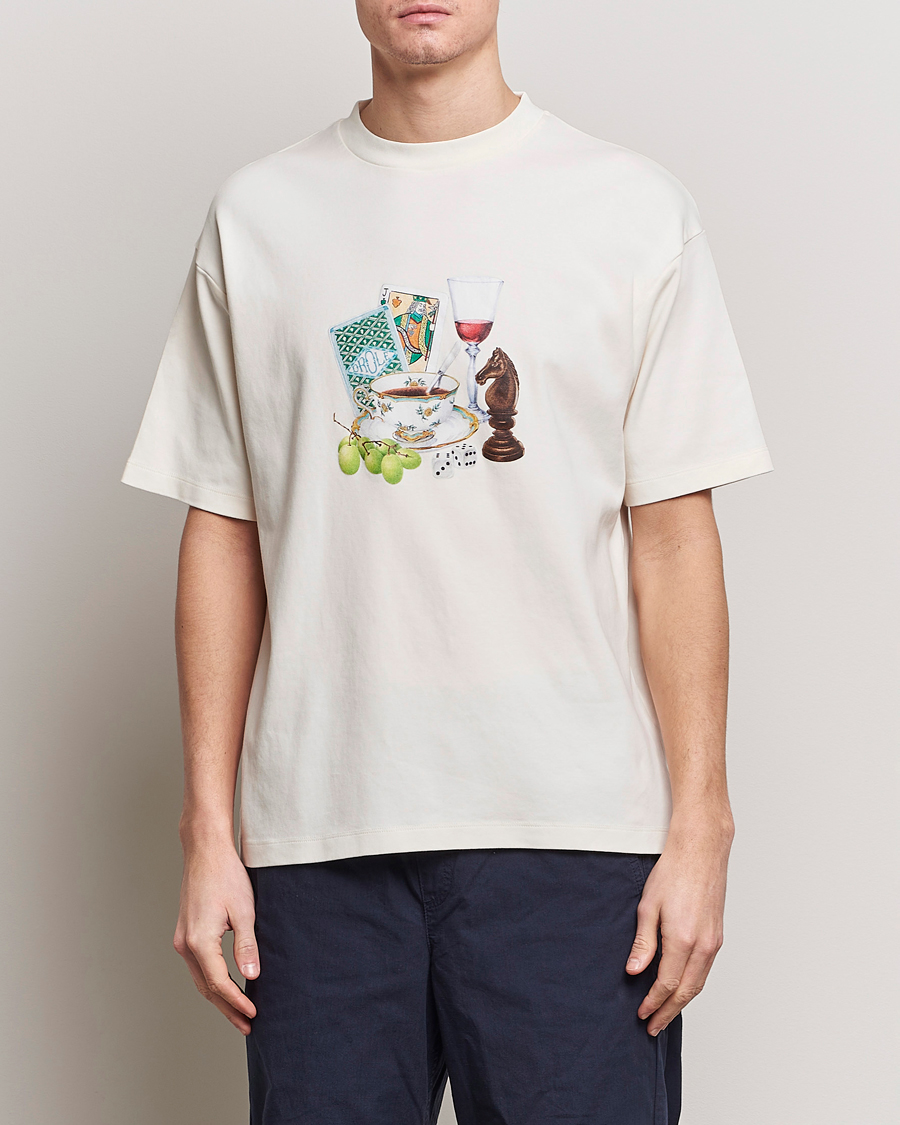 Mies | T-paidat | Drôle de Monsieur | Apres Midi T-Shirt Cream