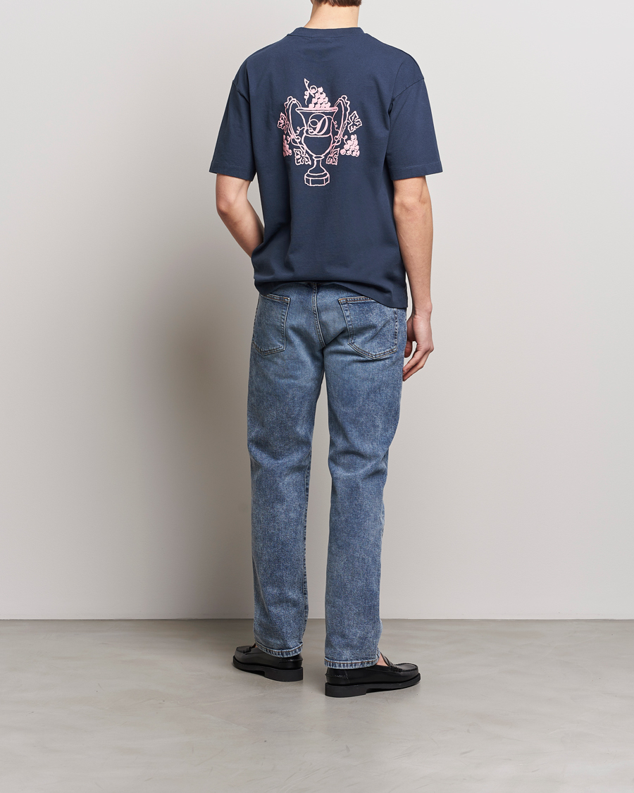 Mies | T-paidat | Drôle de Monsieur | Blason Embroidered T-Shirt Midnight Blue
