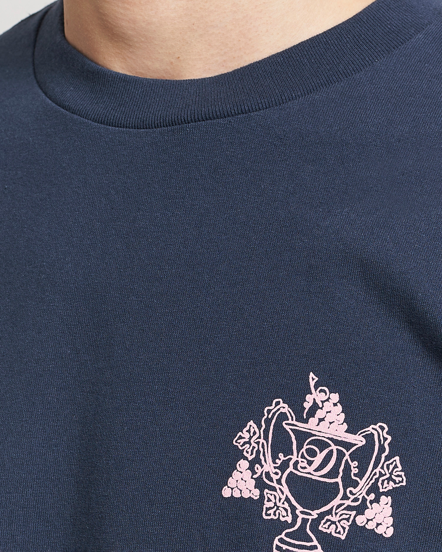 Mies | T-paidat | Drôle de Monsieur | Blason Embroidered T-Shirt Midnight Blue