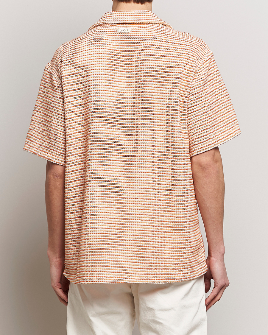 Mies | Kauluspaidat | Drôle de Monsieur | Micro Check Camp Shirt Orange