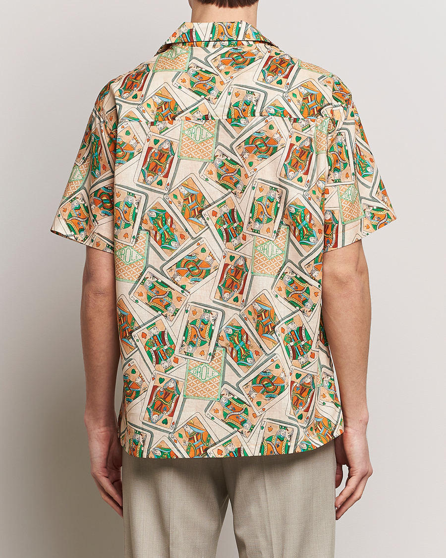 Mies | Kauluspaidat | Drôle de Monsieur | Jeu De Cartes Camp Shirt Peach