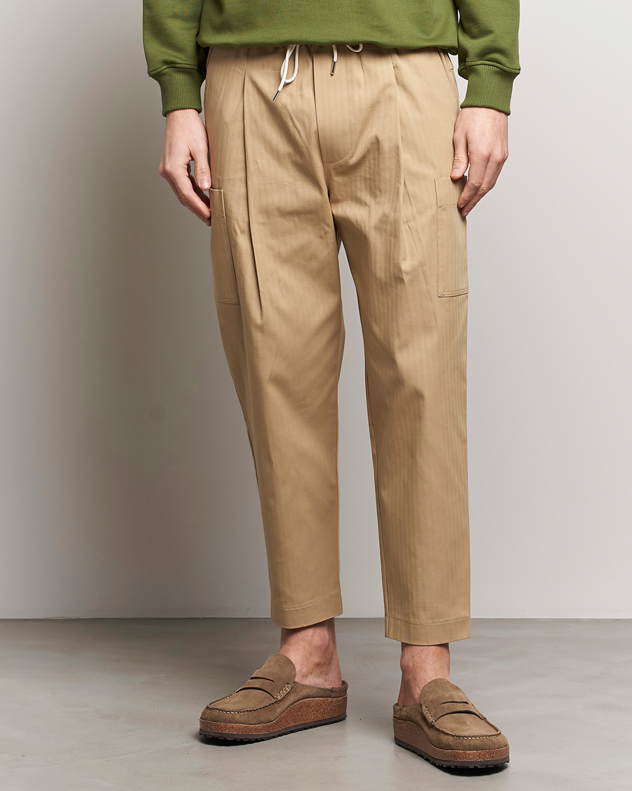 Mies | Housut | Drôle de Monsieur | Drawstring Pants Beige