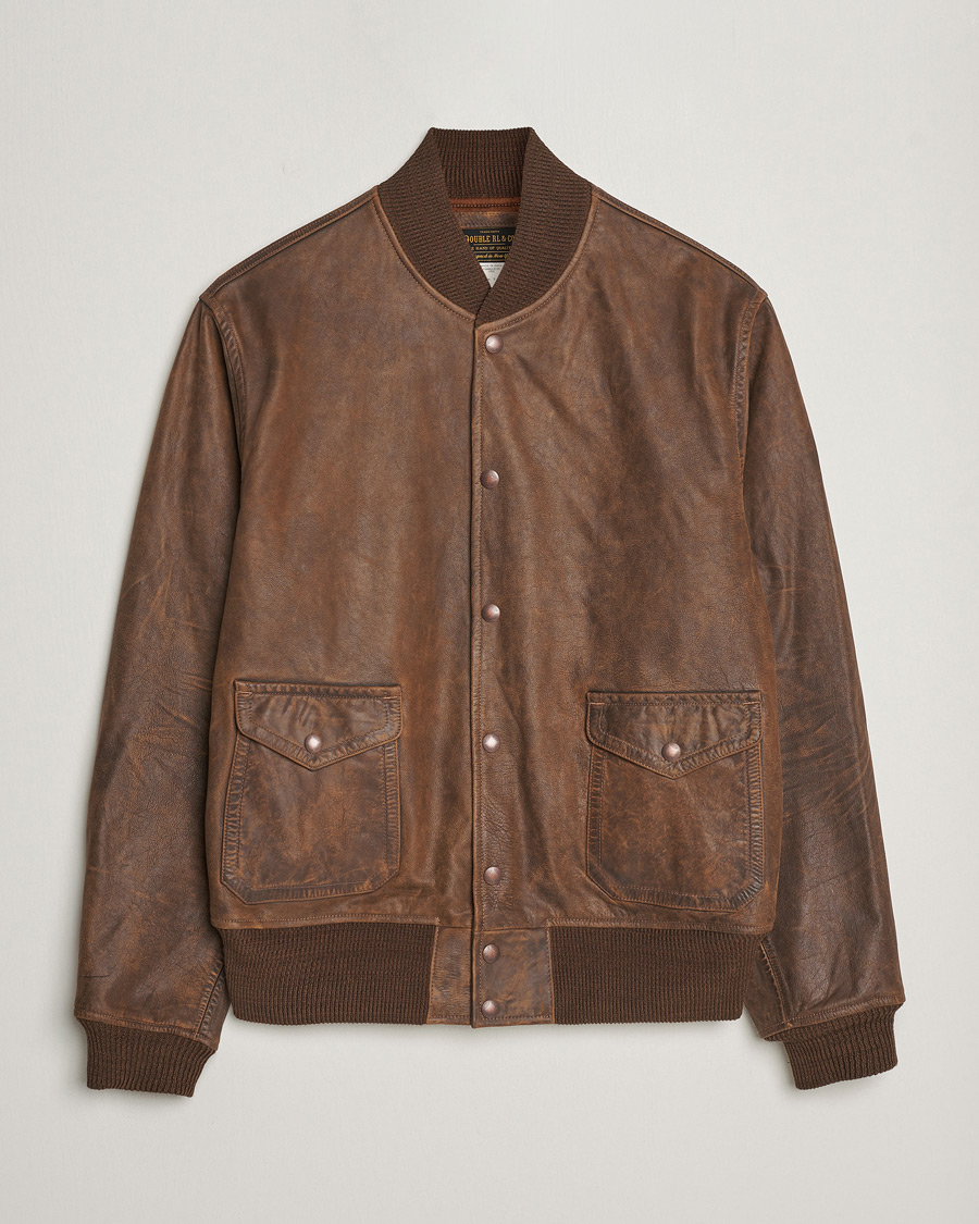 Mies | Takit | RRL | Wright Leather Jacket Brown