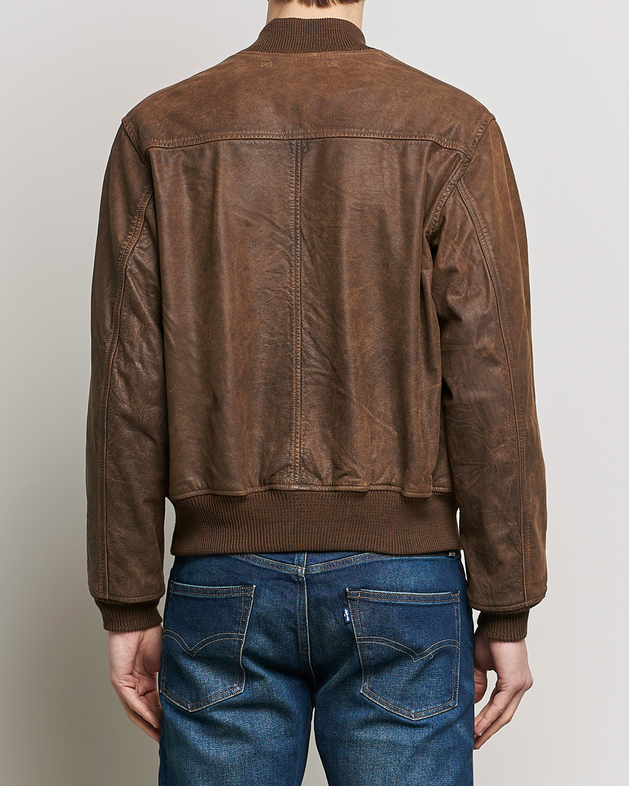 Mies | Takit | RRL | Wright Leather Jacket Brown