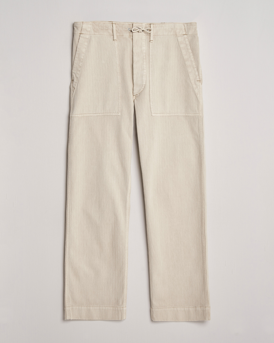 Miehet |  | RRL | Wilton Herringbone Surplus Pants Off White